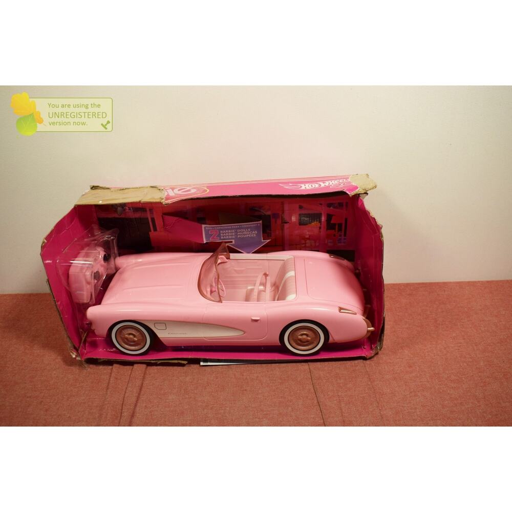 Hot Wheels RC Barbie the Movie Corvette Remote Control Car